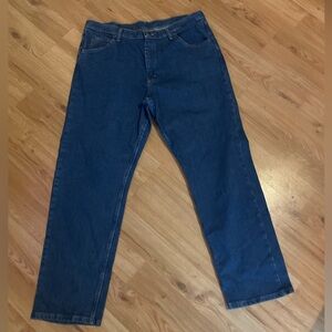 Wrangler Dark Blue Denim Jeans 38x32
